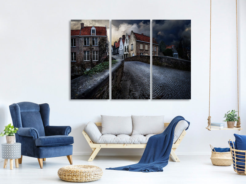 3-piece-canvas-print-an-evening-in-bruges