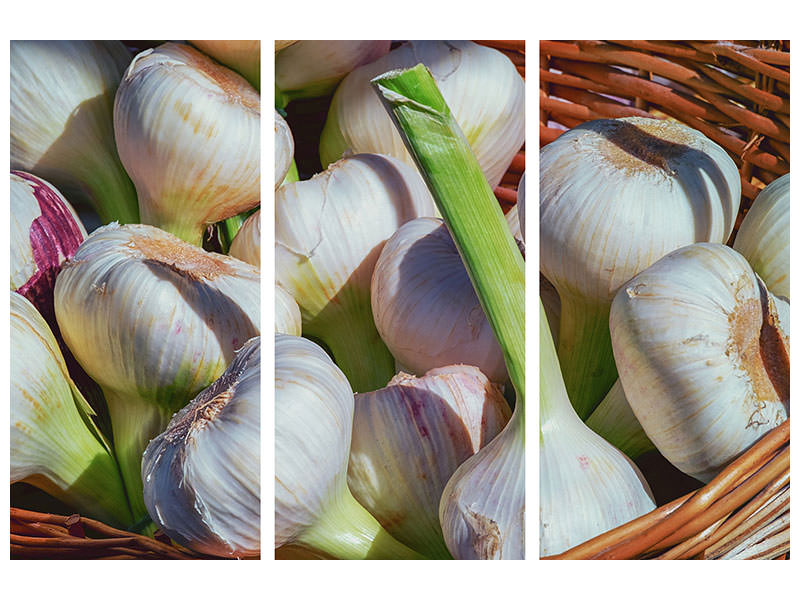 3-piece-canvas-print-fresh-garlic