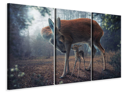 3-piece-canvas-print-mother-and-fawn