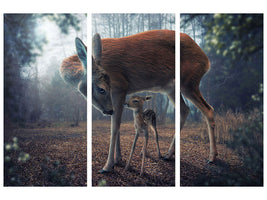 3-piece-canvas-print-mother-and-fawn