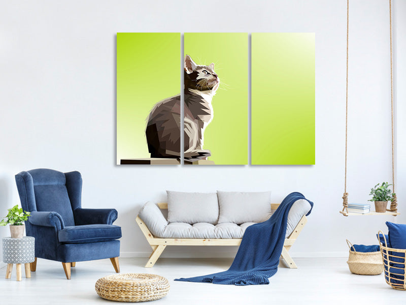 3-piece-canvas-print-pop-art-cat-xl