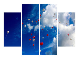 4-piece-canvas-print-a-sky-full-of-hearts
