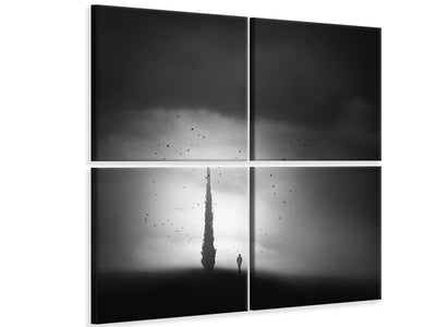 4-piece-canvas-print-alone-with-the-cypress-and-birds