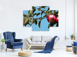 4-piece-canvas-print-apple-on-the-tree
