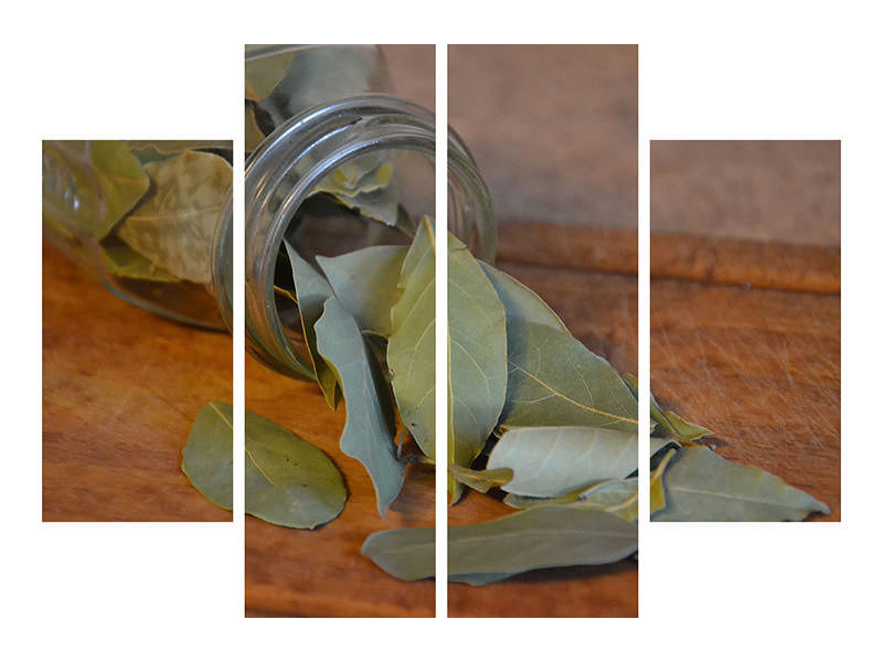 4-piece-canvas-print-bay-leaves