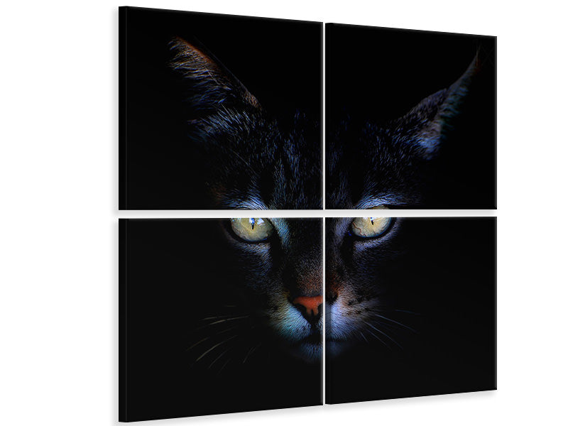 4-piece-canvas-print-cat