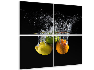 4-piece-canvas-print-citrus-splash