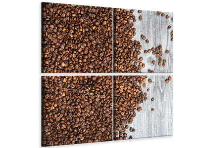 4-piece-canvas-print-coffee-beans
