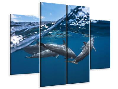 4-piece-canvas-print-dolphins