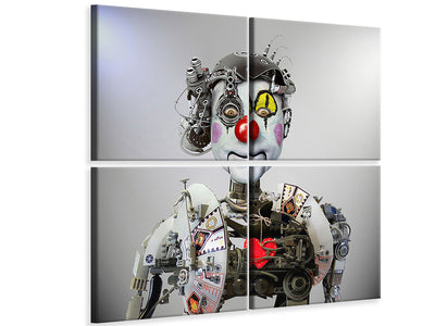 4-piece-canvas-print-electronic-clown