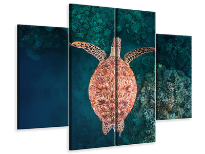 4-piece-canvas-print-flying-over-the-reef