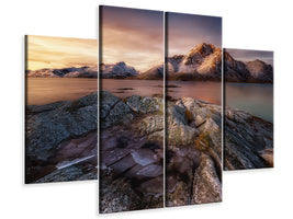 4-piece-canvas-print-frozen-sunrise