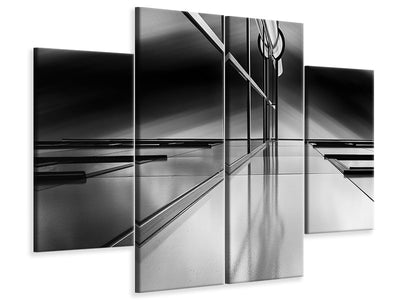 4-piece-canvas-print-lines-and-reflections