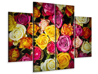 4-piece-canvas-print-many-colorful-rose-petals