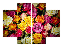 4-piece-canvas-print-many-colorful-rose-petals