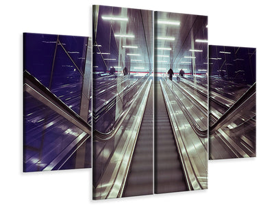 4-piece-canvas-print-modern-escalators