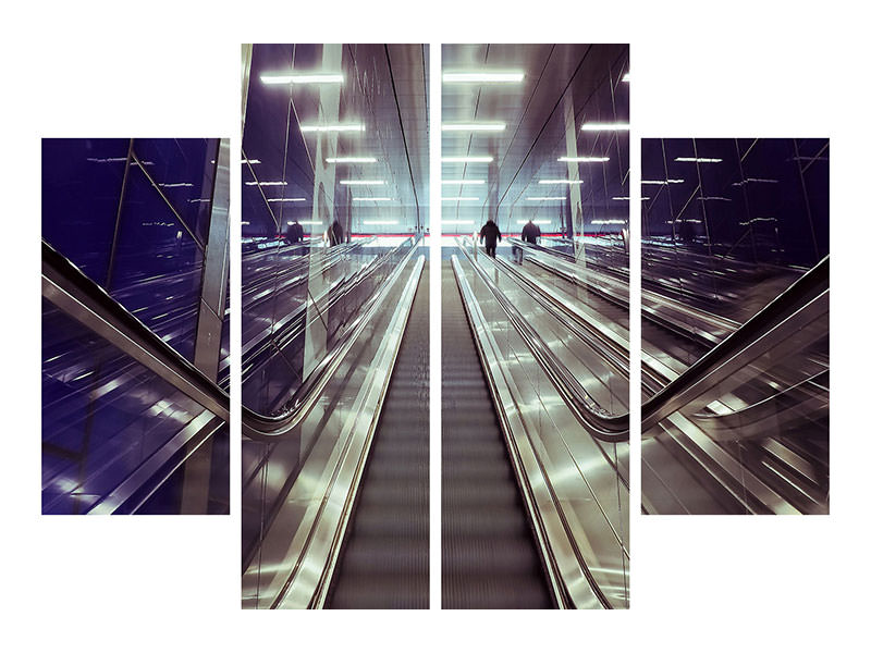 4-piece-canvas-print-modern-escalators