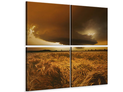 4-piece-canvas-print-spaetsommer-stimmung