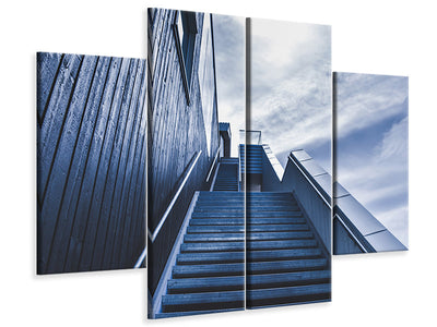 4-piece-canvas-print-steep-stairs