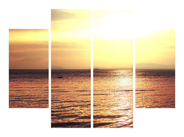 4-piece-canvas-print-sunset-at-the-lake