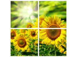 4-piece-canvas-print-the-sun-and-the-flowers