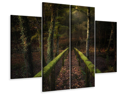 4-piece-canvas-print-the-way-to-the-forest