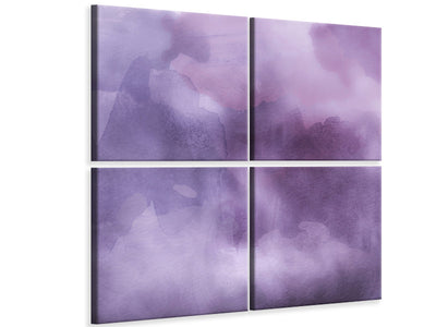 4-piece-canvas-print-watercolor-in-purple