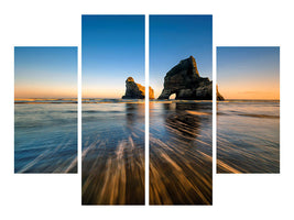 4-piece-canvas-print-wharaiki-beach