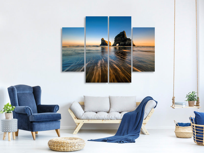 4-piece-canvas-print-wharaiki-beach