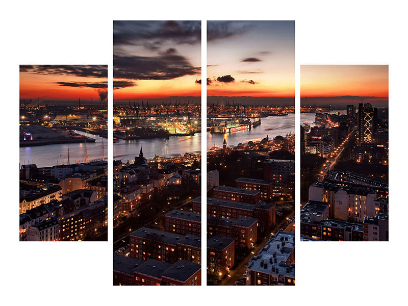 4-piece-canvas-print-wintersunset