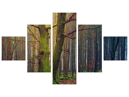 5-piece-canvas-print-alone-in-the-woods