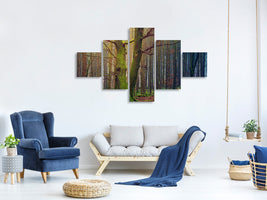 5-piece-canvas-print-alone-in-the-woods