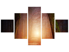 5-piece-canvas-print-autumn-in-the-woods