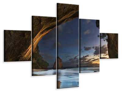 5-piece-canvas-print-cathedral-cove