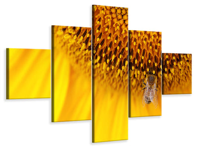 5-piece-canvas-print-close-up-yellow-bud