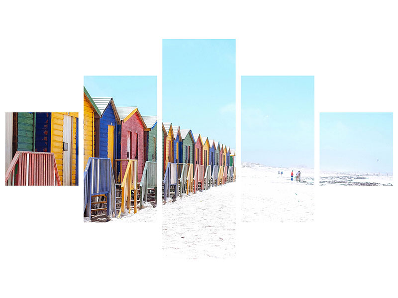 5-piece-canvas-print-colorful-beach-houses