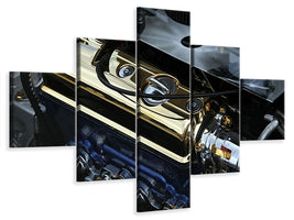 5-piece-canvas-print-engine-tuning