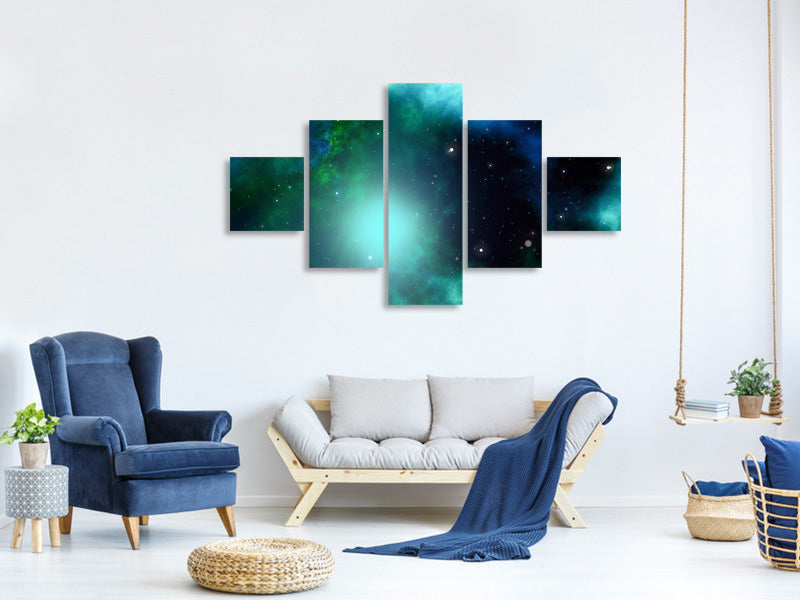 5-piece-canvas-print-fantastic-galaxy