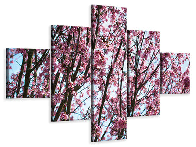 5-piece-canvas-print-japanese-cherry-blossom
