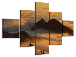 5-piece-canvas-print-nebulous-in-the-mountains