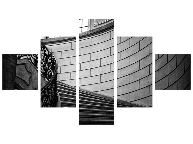 5-piece-canvas-print-noble-stairs