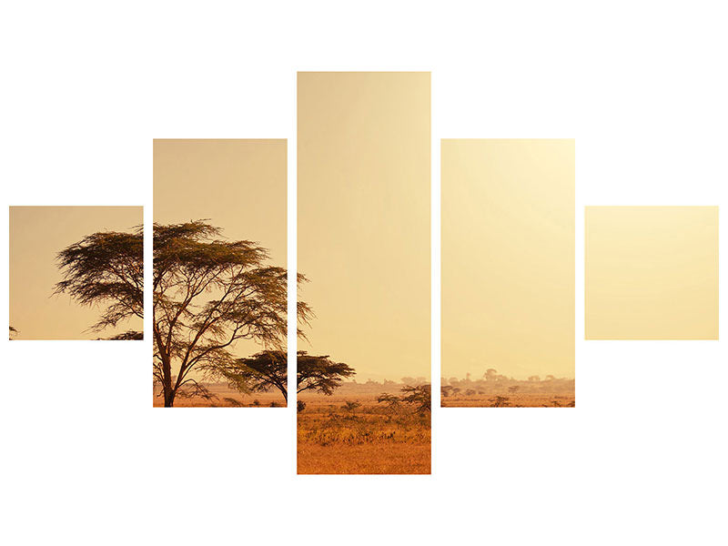 5-piece-canvas-print-pastures-in-kenya