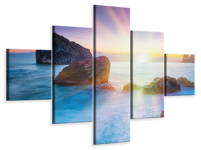 5-piece-canvas-print-photo-wallaper-mystic-sea