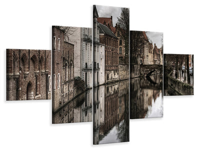 5-piece-canvas-print-reflections-of-the-past