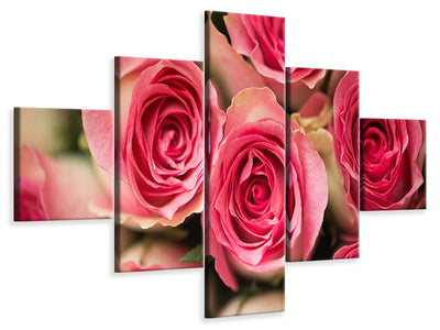 5-piece-canvas-print-rose-love