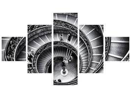 5-piece-canvas-print-stairs-in-the-vatican