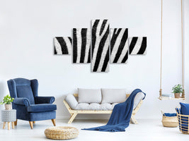 5-piece-canvas-print-strip-of-the-zebra