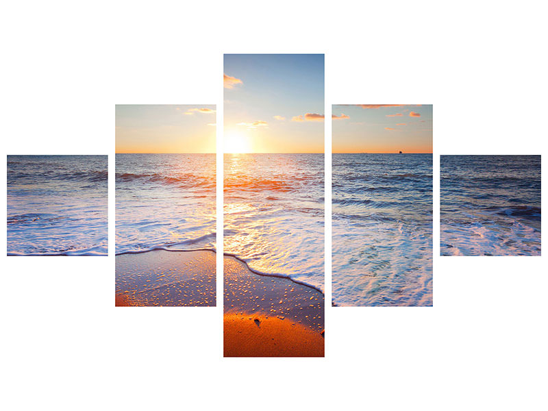5-piece-canvas-print-sunset-on-the-horizon