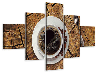 5-piece-canvas-print-the-coffee-is-ready