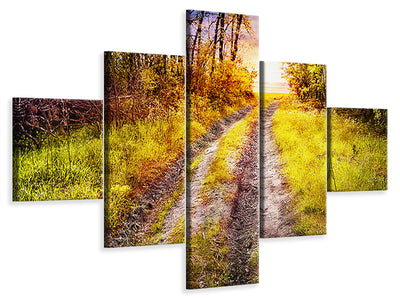 5-piece-canvas-print-the-forest-path